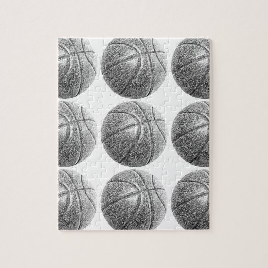 Bleistift-Effekt Basketball Puzzle (Vertikal)