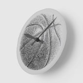 Bleistift-Effekt Basketball Runde Wanduhr (Winkel)