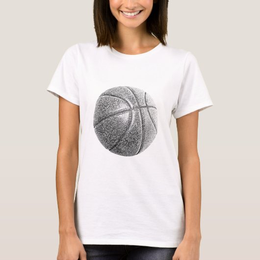 Bleistift-Effekt Basketball T-Shirt (Vorderseite)
