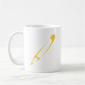Bleistift für das Logo des Illustrators beim Kaffeetasse (Links)