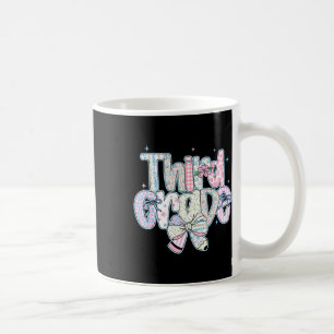 Bleistift für die dritte Klasse zurück zur Schule Kaffeetasse