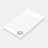 Bleistift geätzte Hunde Pfote Digitale Kunst verfl Post-it Klebezettel (angewinkelt)