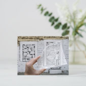 Bleistift gegen Kamera - Kinderträumen Postkarte (Stehend Vorderseite)