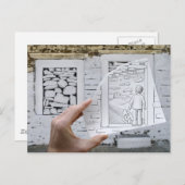 Bleistift gegen Kamera - Kinderträumen Postkarte (Vorne/Hinten)