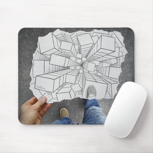 Bleistift gegen Kamera - Schwindel Mousepad (Mit Mouse)