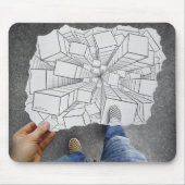 Bleistift gegen Kamera - Schwindel Mousepad (Vorne)
