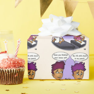 Bleistift Geschenkpapier