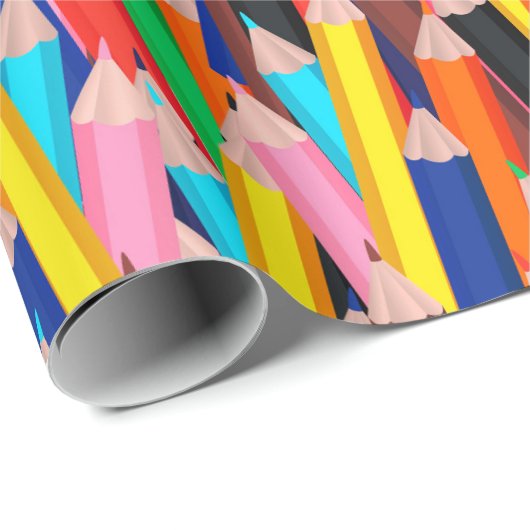 Bleistift Geschenkpapier (Rolleneckpunkt)