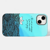 Bleistift Gezeichnet Papierboot | motivierend Ange Case-Mate iPhone Hülle (Rückseite (Horizontal))