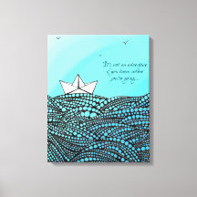 Bleistift Gezeichnet Papierboot | motivierend Text