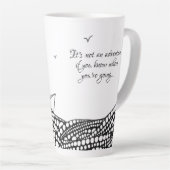 Bleistift Gezeichnet Papierboot | motivierend Text Milchtasse (Rechte Ecke)