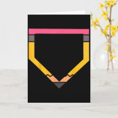 Bleistift-Heim-Platte Baseball-Liebhaber Jungen Ki Karte (Gelbe Blume)