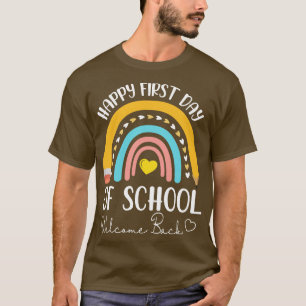 Bleistift Hört Regenbogen glücklich ersten Tag der T-Shirt