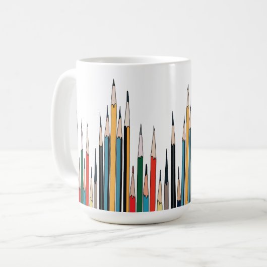 Bleistift Kaffeetasse (Vorderseite Links)