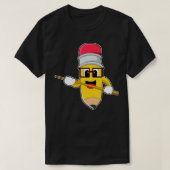 Bleistift-Lehrerin Pointer T-Shirt (Design vorne)