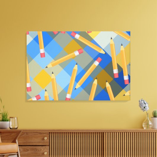 Bleistift Leinwanddruck (Insitu (Wohnzimmer))