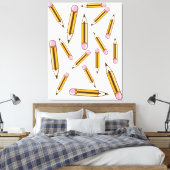 Bleistift Leinwanddruck (Insitu (Schlafzimmer))