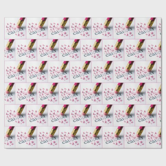 Bleistift Löschen von Text auf Papier Geschenkpapier (Flach)