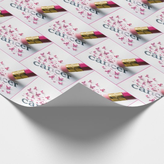 Bleistift Löschen von Text auf Papier Geschenkpapier (Ecke)