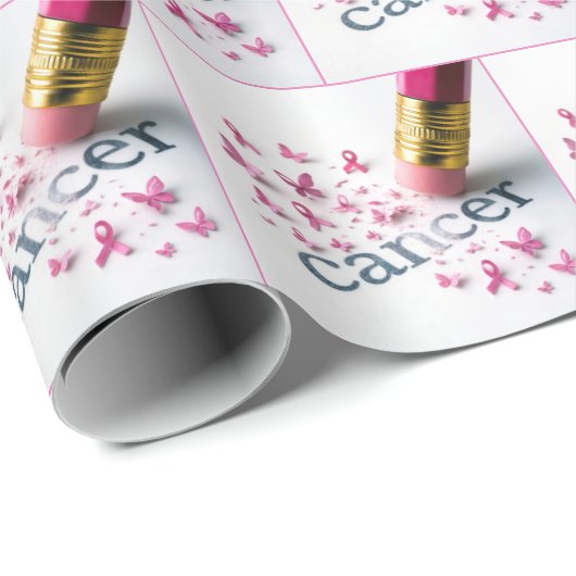 Bleistift Löschen von Text auf Papier Geschenkpapier (Rolleneckpunkt)