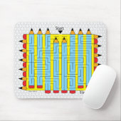 Bleistift Maze Mousepad (Mit Mouse)