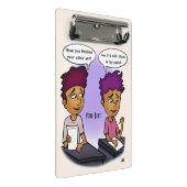 Bleistift Mini Klemmbrett (Schrägansicht)