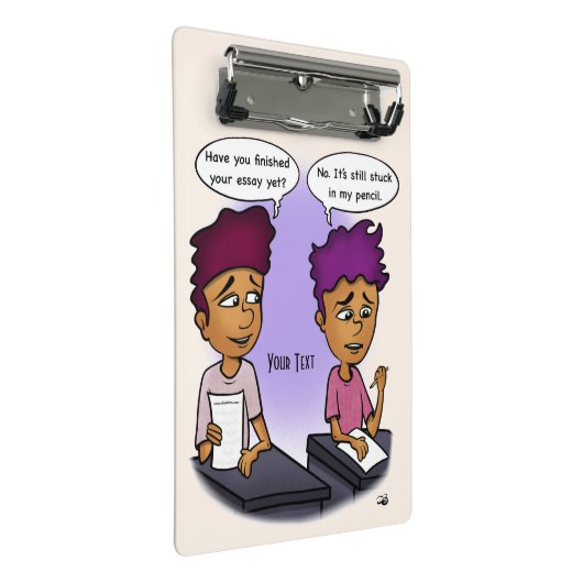 Bleistift Mini Klemmbrett (Schrägansicht)