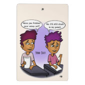 Bleistift Mini Klemmbrett (Rückseite)