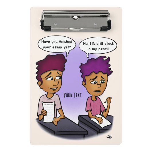 Bleistift Mini Klemmbrett (Vorderseite)