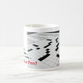 Bleistift oder Stift? Kaffeetasse (Mittel)