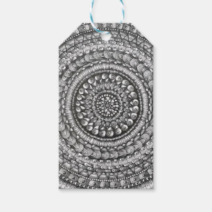 Bleistift Original Kunst Mandala Design Geschenkanhänger