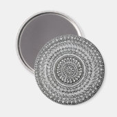 Bleistift Original Kunst Mandala Design Magnet (Vorderseite/Rückseite)