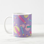 Bleistift-Party | Lavendel Classic-Tasse Kaffeetasse (Links)