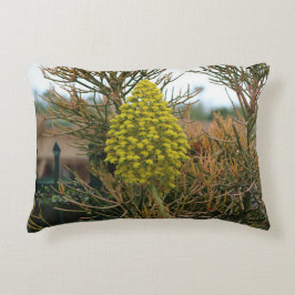 Bleistift-Pflanze und Zaun-Naturfotografie Dekokissen