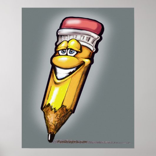 Bleistift-Poster Poster (Vorne)