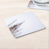 Bleistift Rechteckiger Pappuntersetzer (angewinkelt)