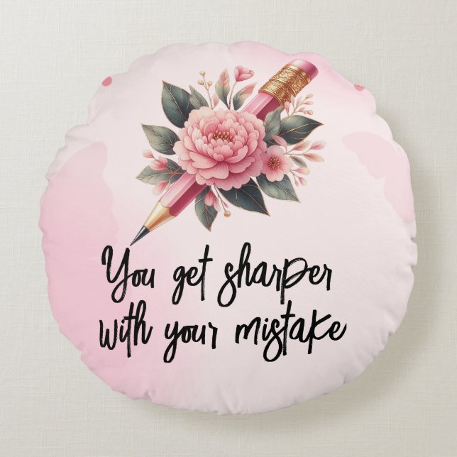 BLEISTIFT RUNDES KISSEN (Vorderseite)