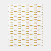 Bleistift-Schrabell auf weiß Fleecedecke (Vorderseite)