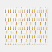Bleistift-Schrabell auf weiß Fleecedecke (Vorderseite (Horizontal))