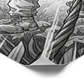 Bleistift-Sketch-Adventure Poster (Ecke)