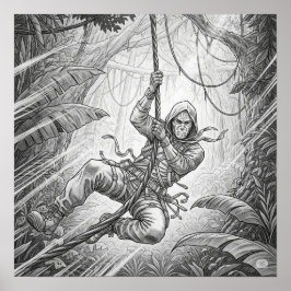 Bleistift-Sketch-Adventure Poster