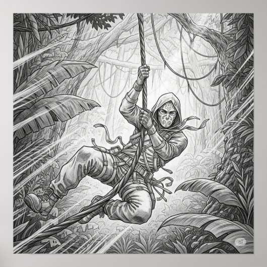 Bleistift-Sketch-Adventure Poster (Vorne)