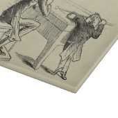 Bleistift-Skizze von zwei Männern, die Pool Schneidebrett (Ecke)