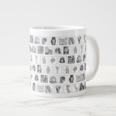 Bleistift-Tier-Kollektion Tasse - horizontale Kach (Vorderseite Rechts)