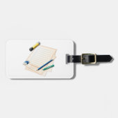 Bleistift- und Papierspeckmarken Gepäckanhänger (Vorderseite horizontal)