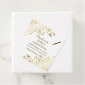 Bleistift uns beim Hochzeitsfeiern Das Datum Gold  Geschenkanhänger (Beispiel)