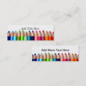 Bleistift-Visitenkarte Mini Visitenkarte (Vorne/Hinten)