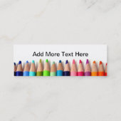 Bleistift-Visitenkarte Mini Visitenkarte (Rückseite)