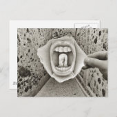 Bleistift Vs Kamera - Mund Postkarte (Vorne/Hinten)