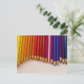 Bleistift-Welle Postkarte (Stehend Vorderseite)